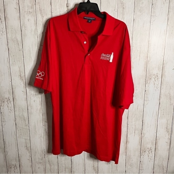 Port authority mens red Coca Cola XL polo - Picture 1 of 7